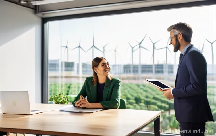 환경 관련 자격증 수요 분석 - **Prompt 1: Sustainable Italian Business Leadership**
A vibrant, sunlit, modern office space in ...
