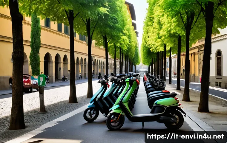 환경보건 실무 적용 사례 - A vibrant Italian city street scene in Florence featuring a well-marked Zone a Traffico Limitato (ZT...
